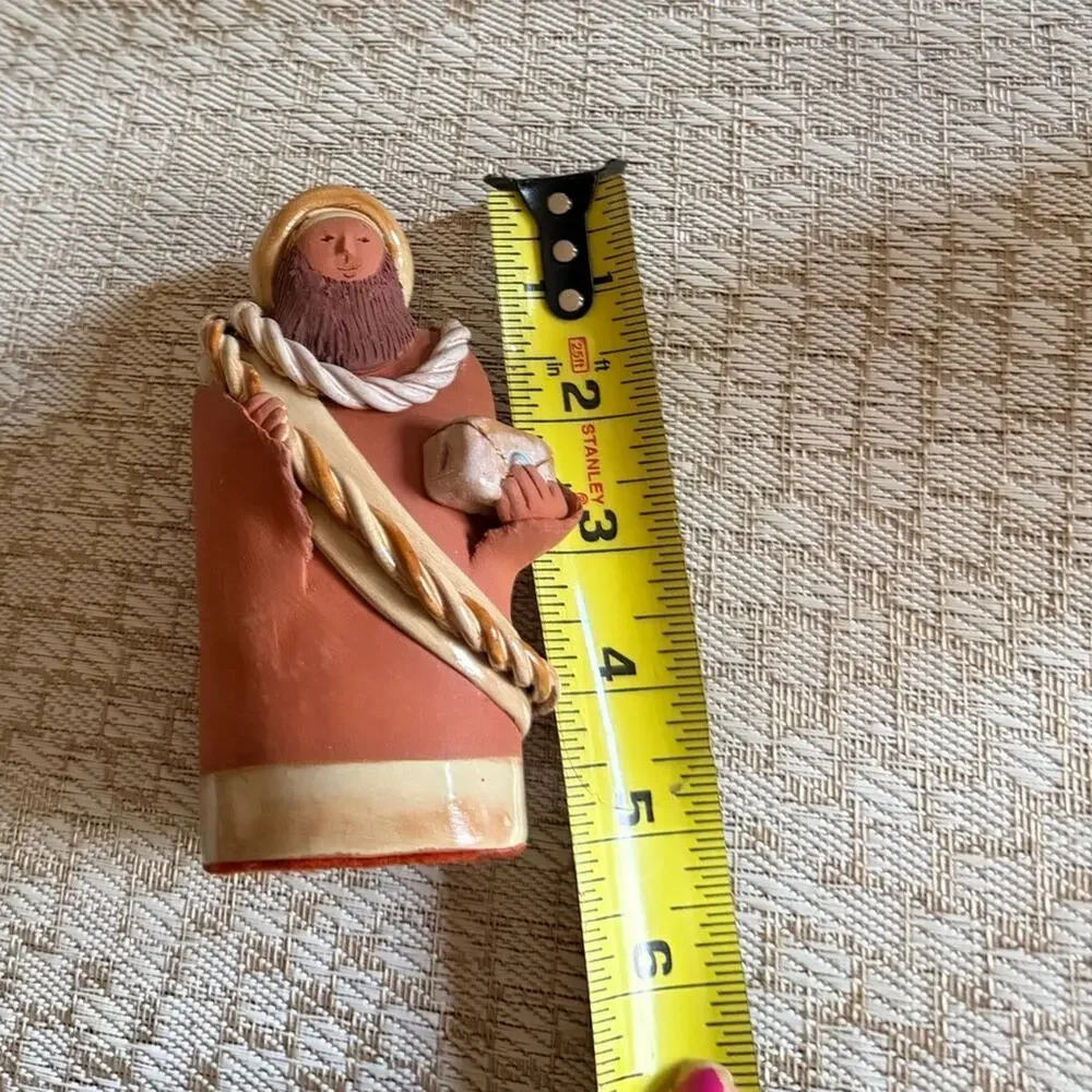 Vintage Artisan nativity set terracotta 5 pcs